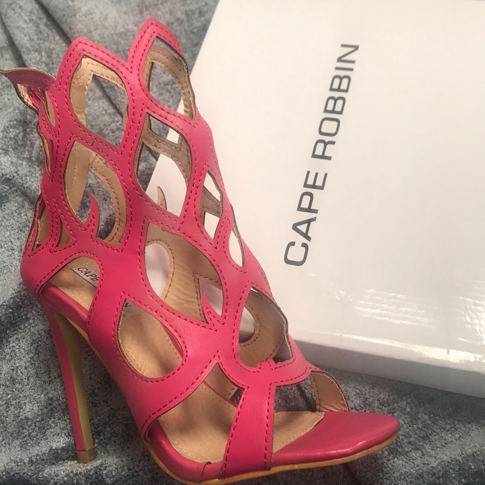 Hot Pink Flaming Heels